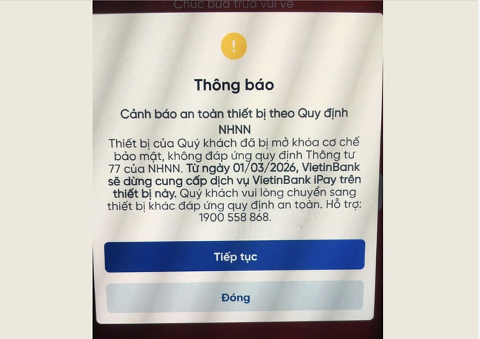 BIDV Vietcombank VietinBank Agribank dừng rút tiền qua ứng dụng từ 1 / 3 / 2026 - Ảnh 1.