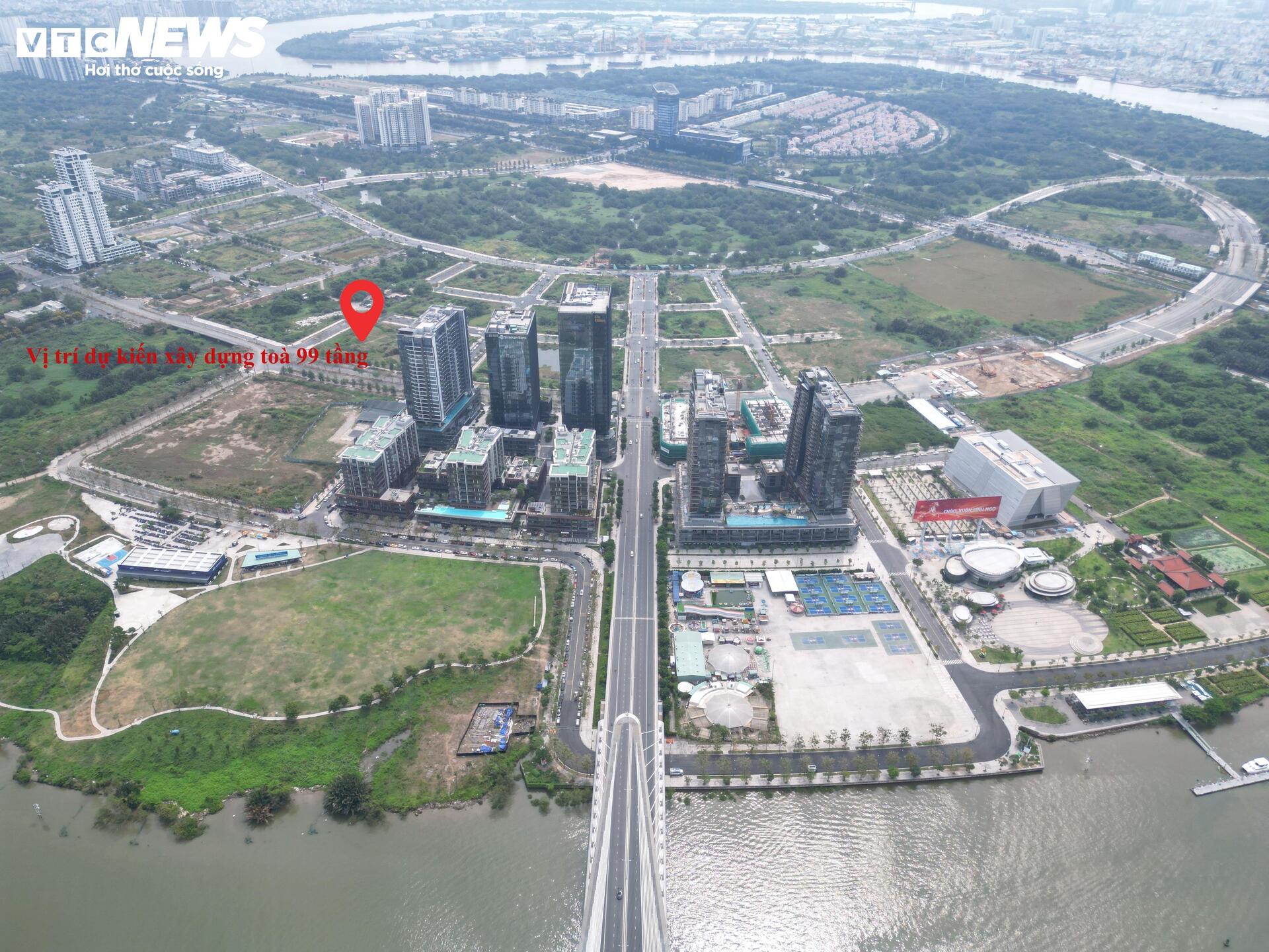 Cận cảnh tòa tháp 99 tầng tại Trung tâm Tài chính quốc tế Việt Nam ở Thủ Thiêm - Ảnh 1. Cận cảnh tòa tháp 99 tầng tại Trung tâm Tài chính quốc tế Việt Nam ở Thủ Thiêm - Ảnh 1.