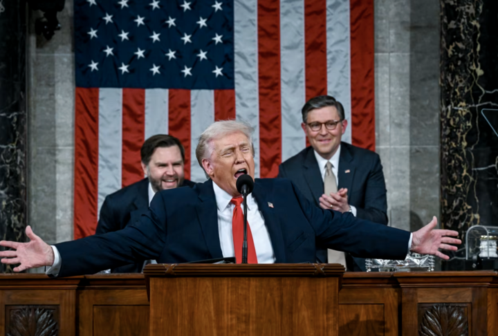 Có gì trong Thông điệp Liên bang Trump dài kỷ lục 2026? - Ảnh 1. Có gì trong Thông điệp Liên bang Trump dài kỷ lục 2026? - Ảnh 1.