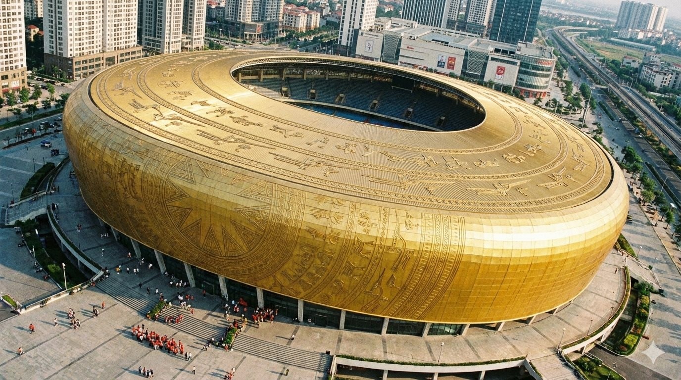 Tập đoàn Đại Dũng trúng thầu 40 . 000 Tấn thép cho sân vận động Trống Đồng 2026 - Ảnh 1. Tập đoàn Đại Dũng trúng thầu 40 . 000 Tấn thép cho sân vận động Trống Đồng 2026 - Ảnh 1.