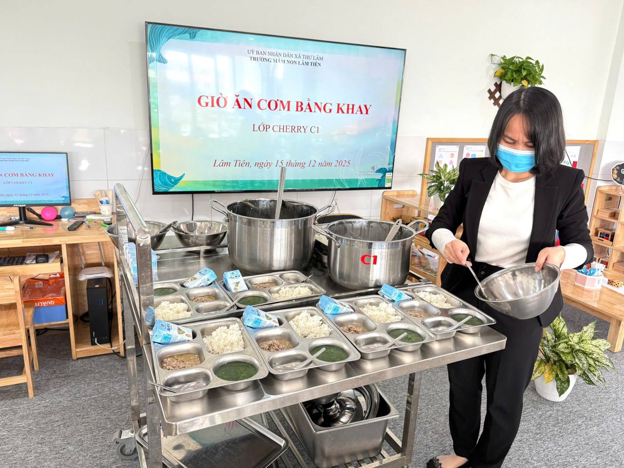 Cơ sở vật chất hiện đại trường mầm non công lập Lâm Tiên tại Đông Anh Năm 2026 - Ảnh 11.