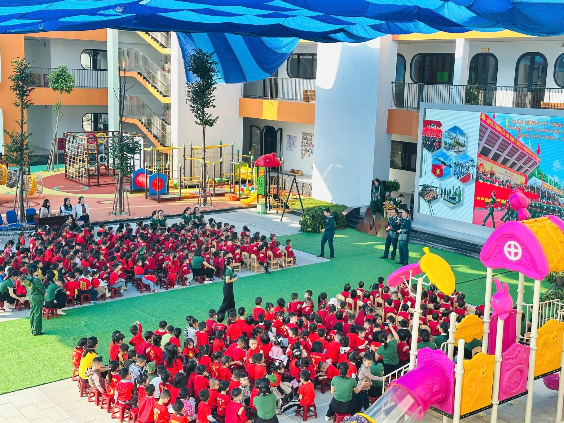 Cơ sở vật chất hiện đại trường mầm non công lập Lâm Tiên tại Đông Anh Năm 2026 - Ảnh 4.