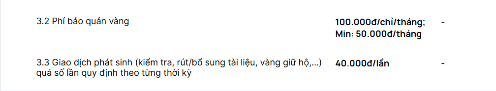 Có vàng trong nhà, mang để ở ngân hàng nào để tiết kiệm nhất? - Ảnh 3.