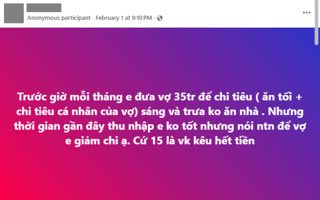 Vợ tiêu 35 triệu trong 15 ngày , chồng bất lực cầu cứu Giải pháp quản lý tài chính gia đình - Ảnh 1.