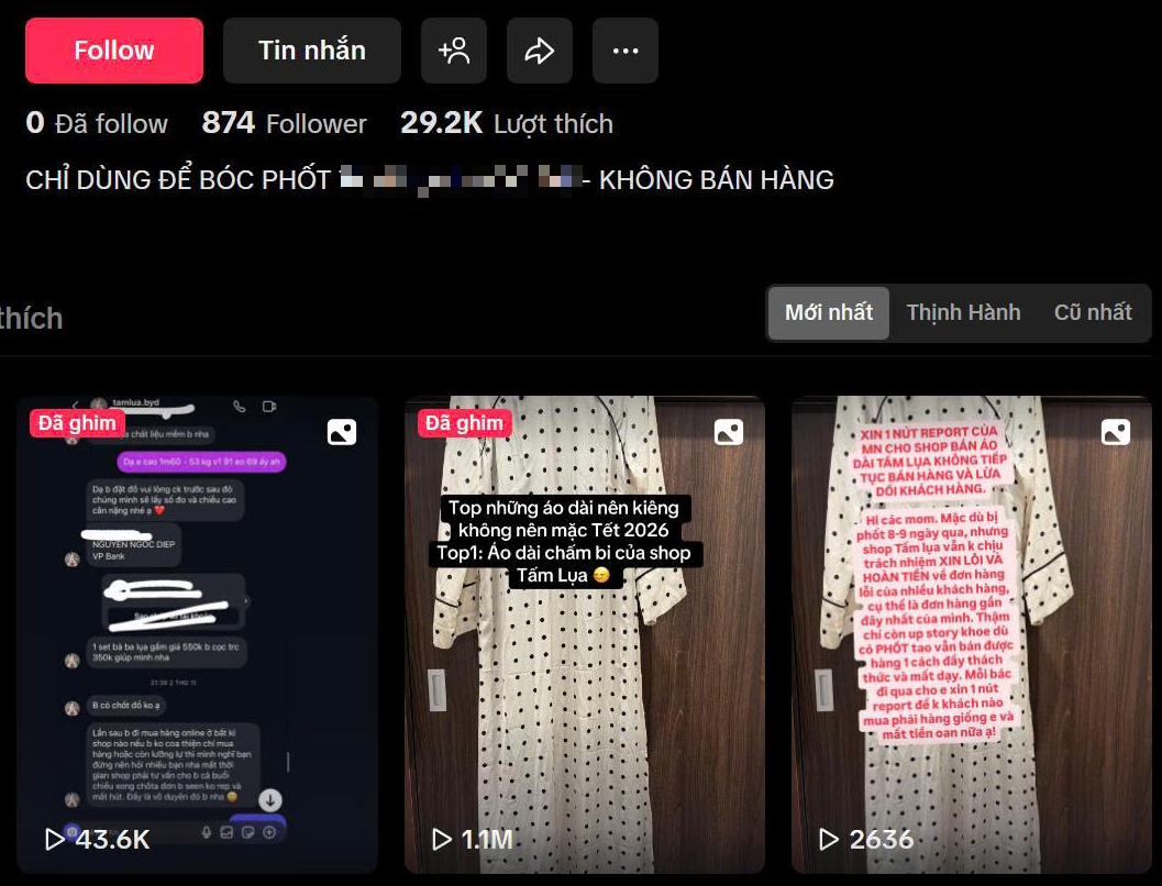 Cô gái khóc thét vì mua áo dài 1,2 triệu khác xa ảnh mẫu, tức nhất là thái độ phủi tay của shop online Cô gái khóc thét vì mua áo dài 1,2 triệu khác xa ảnh mẫu, tức nhất là thái độ phủi tay của shop online