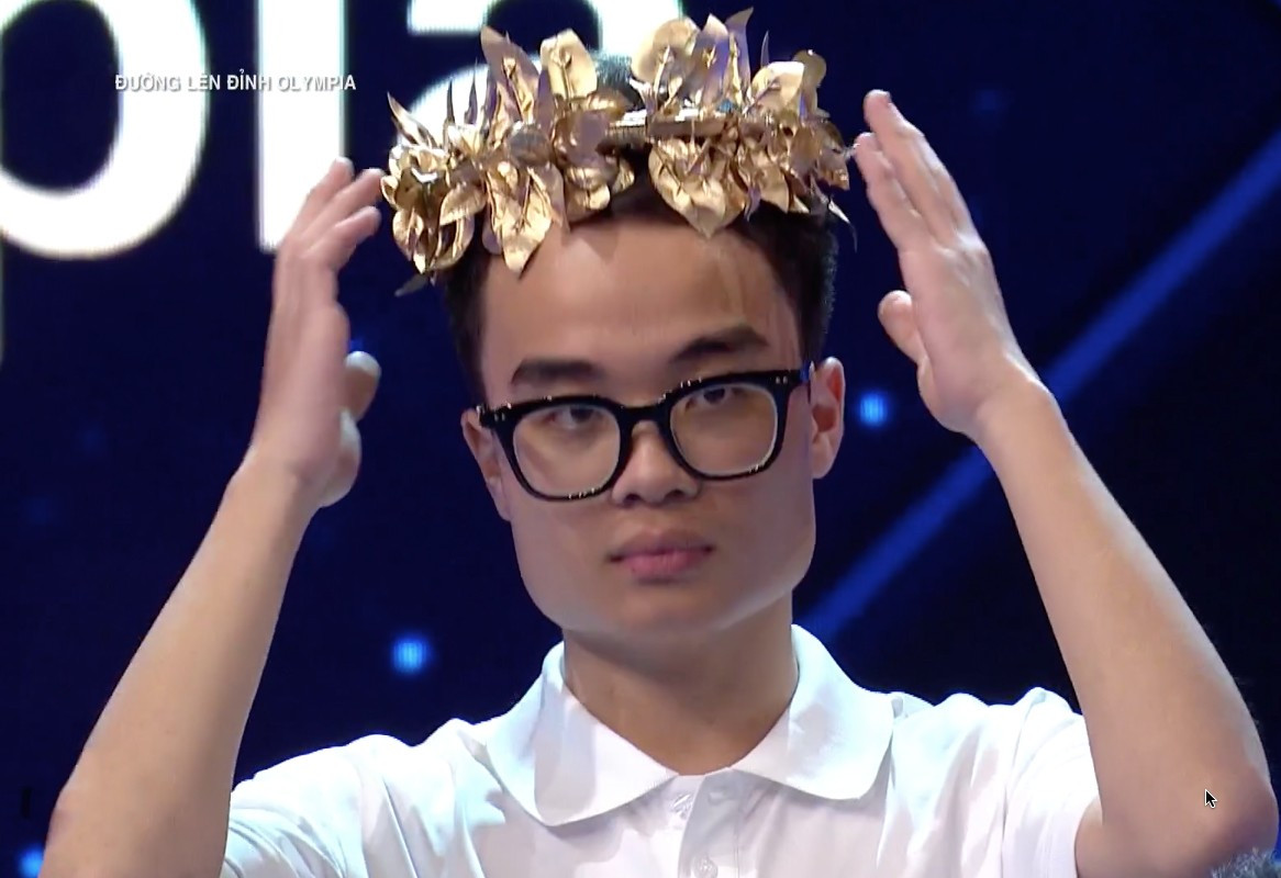 Nam sinh Hà Nội Đoàn Trí Anh xuất sắc giành vòng nguyệt quế Đường lên đỉnh Olympia 2026