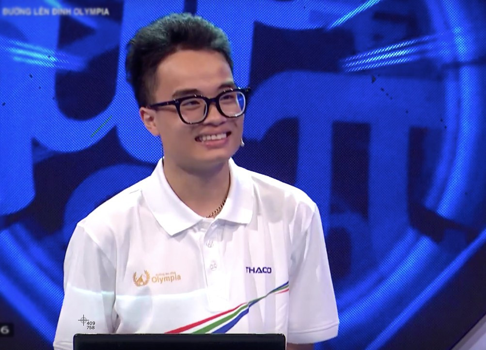 Nam sinh Hà Nội Đoàn Trí Anh xuất sắc giành vòng nguyệt quế Đường lên đỉnh Olympia 2026