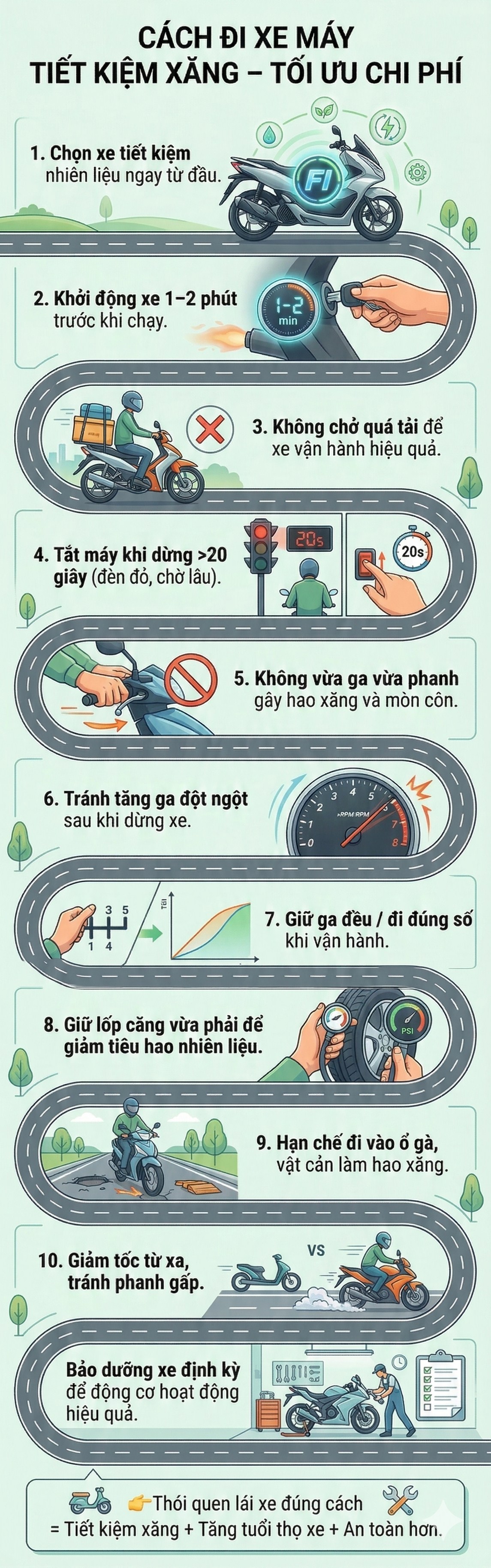 Xăng dầu tăng giá 2026: 6 Cách tiết kiệm nhiên liệu hiệu quả cho tài xế - Ảnh 3.