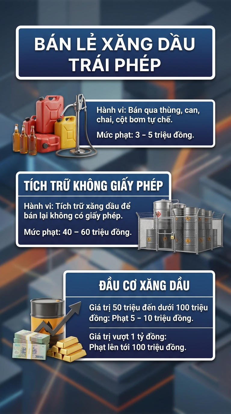 Người dân chú ý: Hành vi này liên quan đến xăng dầu có thể bị phạt đến 5 tỷ đồng, thậm chí phạt tù 15 năm - Ảnh 2.