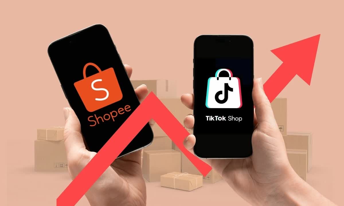 TikTok Shop tăng 93% giá trị giao dịch, bám sát Shopee trong cuộc đua sàn TMĐT - Ảnh 1.