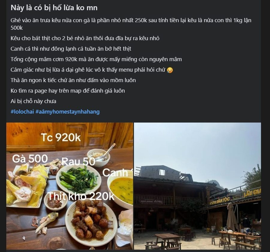 Mâm cơm 920 . 000 Đồng tại Lô Lô Chải và yêu cầu dừng hoạt động Homestay - Ảnh 1. Mâm cơm 920 . 000 Đồng tại Lô Lô Chải và yêu cầu dừng hoạt động Homestay - Ảnh 1.