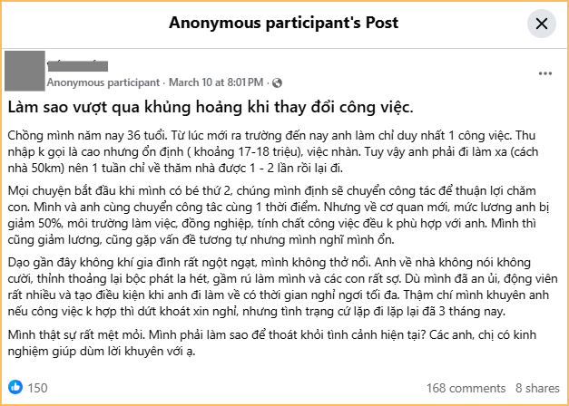 Cuộc khủng hoảng của cặp vợ chồng 36 tuổi: Lương 17-18 triệu, giờ còn giảm 1 nửa- Ảnh 1.
