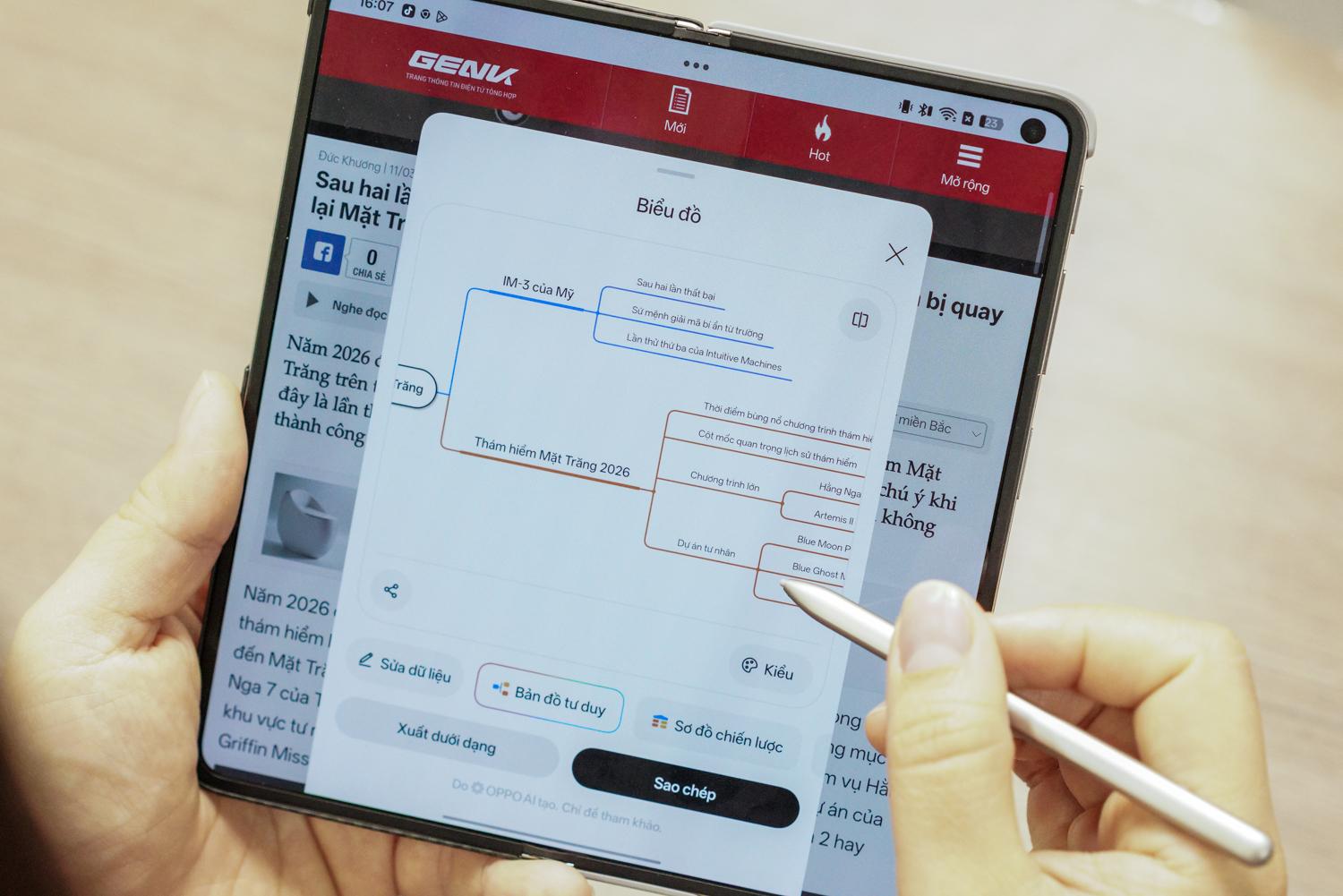 Bút trên OPPO Find N6 dùng AI hỗ trợ giải quyết công việc - Ảnh 4. Bút trên OPPO Find N6 dùng AI hỗ trợ giải quyết công việc - Ảnh 4.