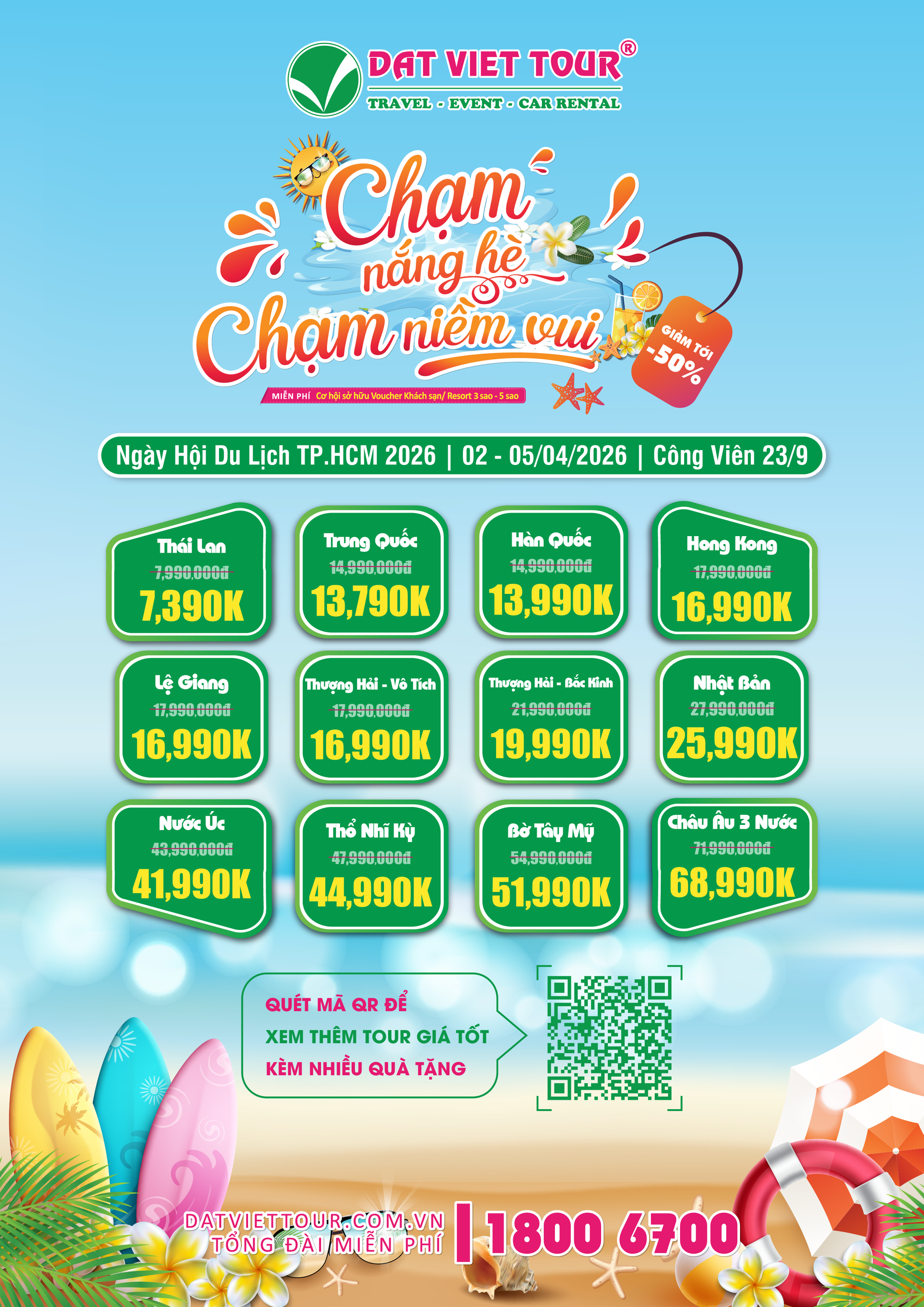 Ngày hội du lịch TP.HCM 2026: Đất Việt Tour ưu đãi đến 50% - Ảnh 2. Ngày hội du lịch TP.HCM 2026: Đất Việt Tour ưu đãi đến 50% - Ảnh 2.