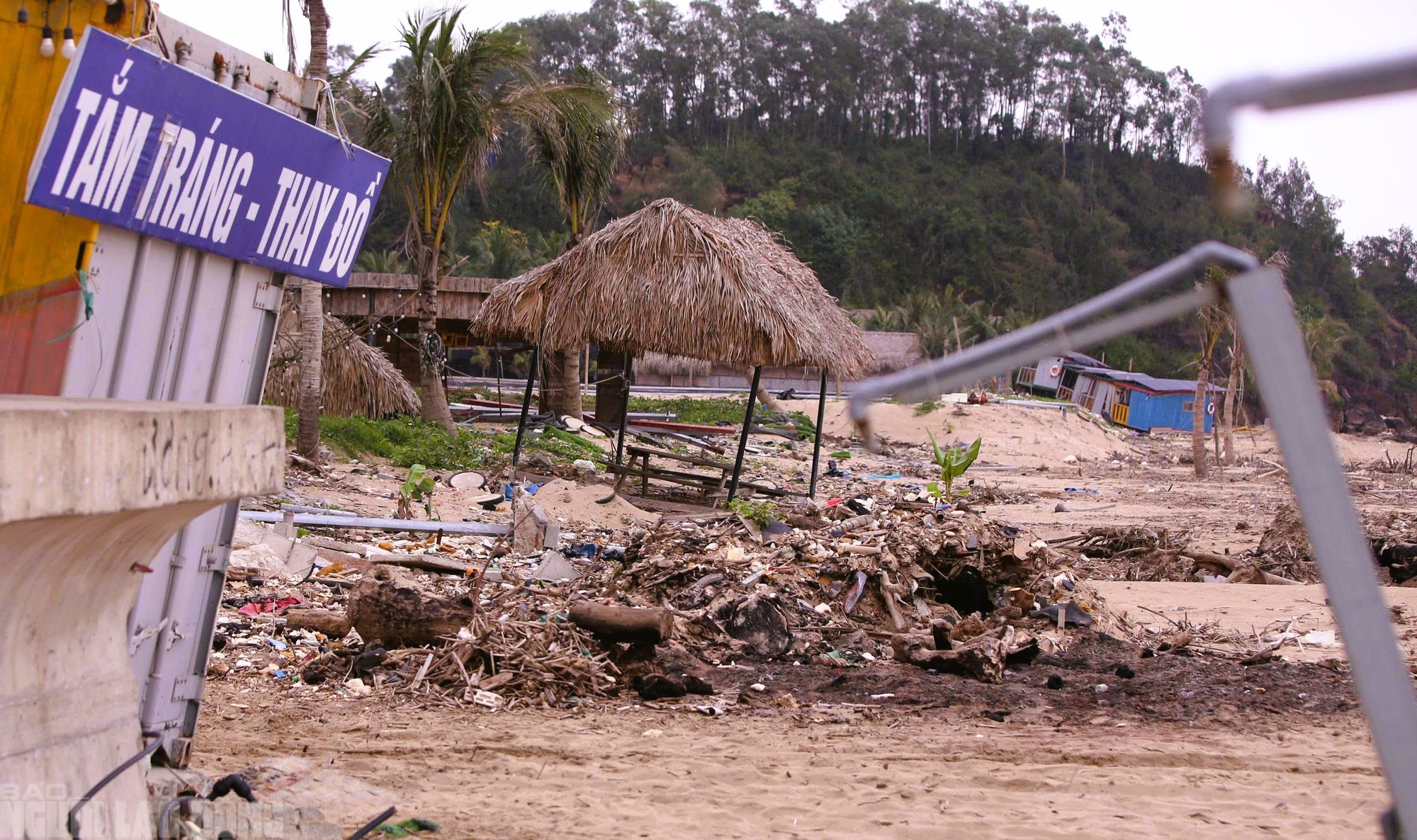 Bãi biển Hải Tiến thanh hóa ngổn ngang sau bão , nguy cơ lỡ hẹn mùa du lịch hè 2026 - Ảnh 13.