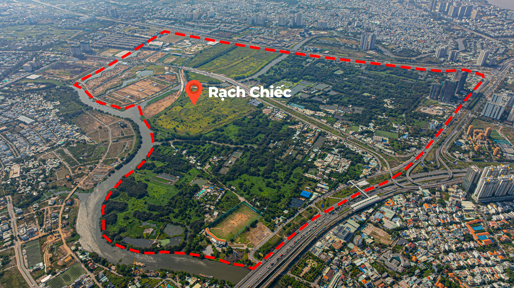 Toàn cảnh khu đất 187 ha toàn dừa nước, cỏ dại đang được Sun Group rót 6 tỷ USD để biến thành siêu đô thị ở TP.HCM - Ảnh 4.