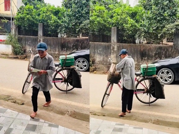 Xúc động clip người cha nhặt rác đạp xe đi mời đám cưới con gái: Điều bất ngờ không tưởng trong ngày cưới - Ảnh 1.