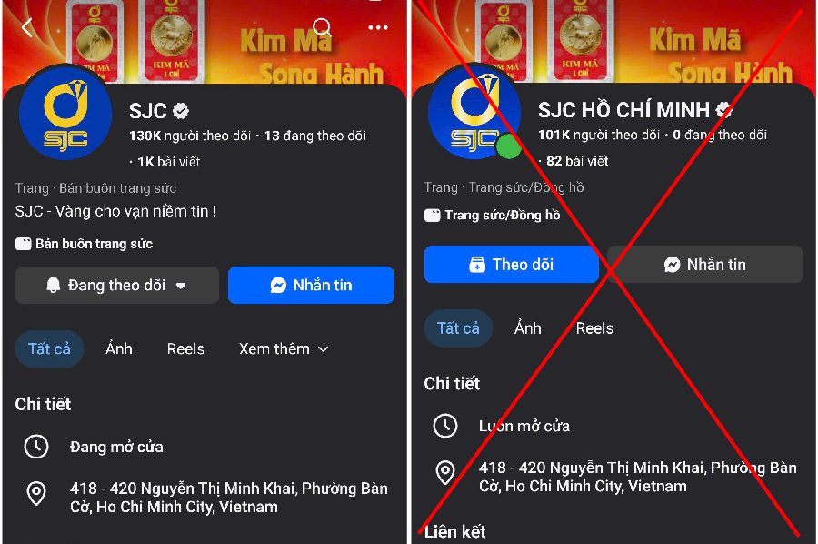 Cảnh báo lừa đảo vàng giả mạo thương hiệu SJC , Phú Qúy , Bảo Tín Minh Châu năm 2026 - Ảnh 1.