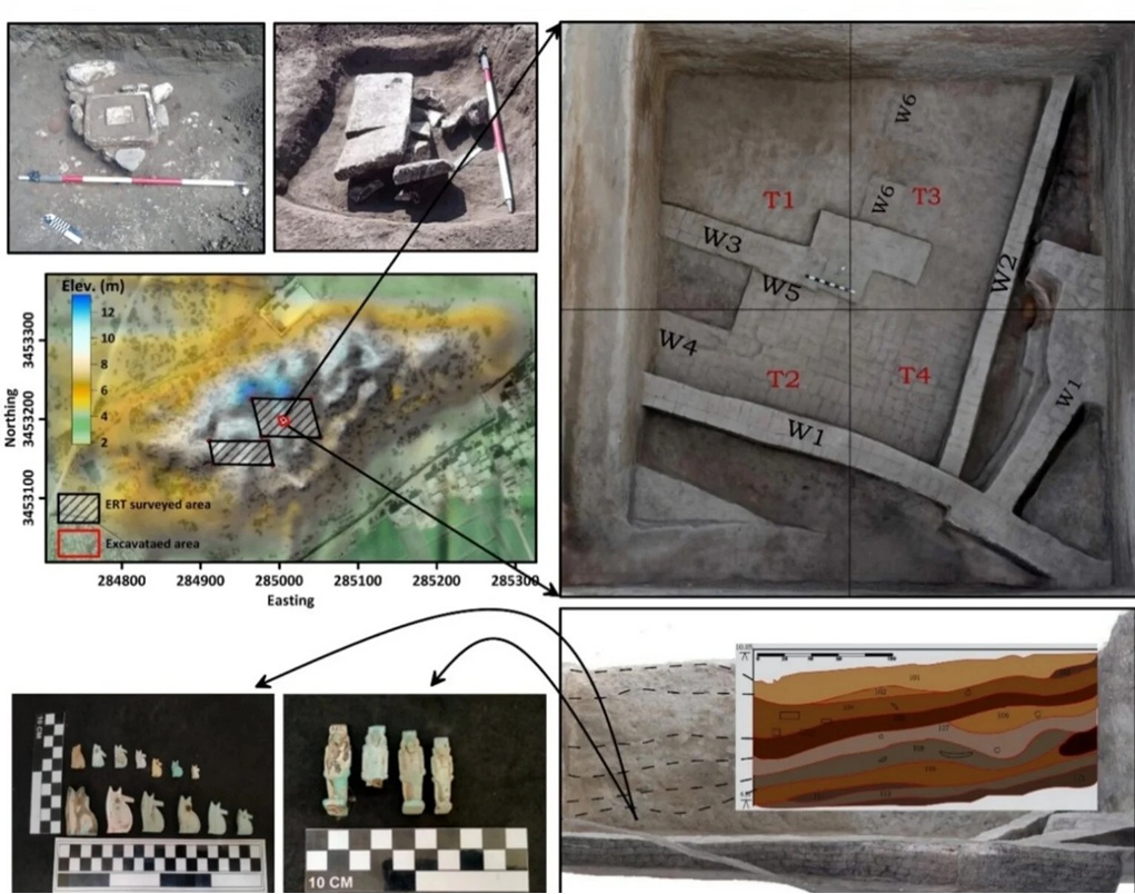 Dòng điện xuyên đất tiết lộ cấu trúc ma ở "Đồi của các pharaoh" - Ảnh 1.