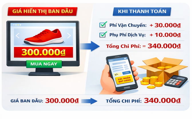 Chi phí ẩn trong mua sắm online 2026 người tiêu dùng cần biết để tránh bất ngờ - Ảnh 1. Chi phí ẩn trong mua sắm online 2026 người tiêu dùng cần biết để tránh bất ngờ - Ảnh 1.