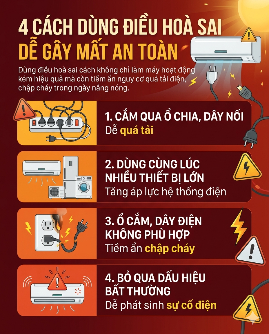 Cảnh báo đặc biệt tới các gia đình đang bật điều hoà vào buổi trưa, chiều - Ảnh 5.