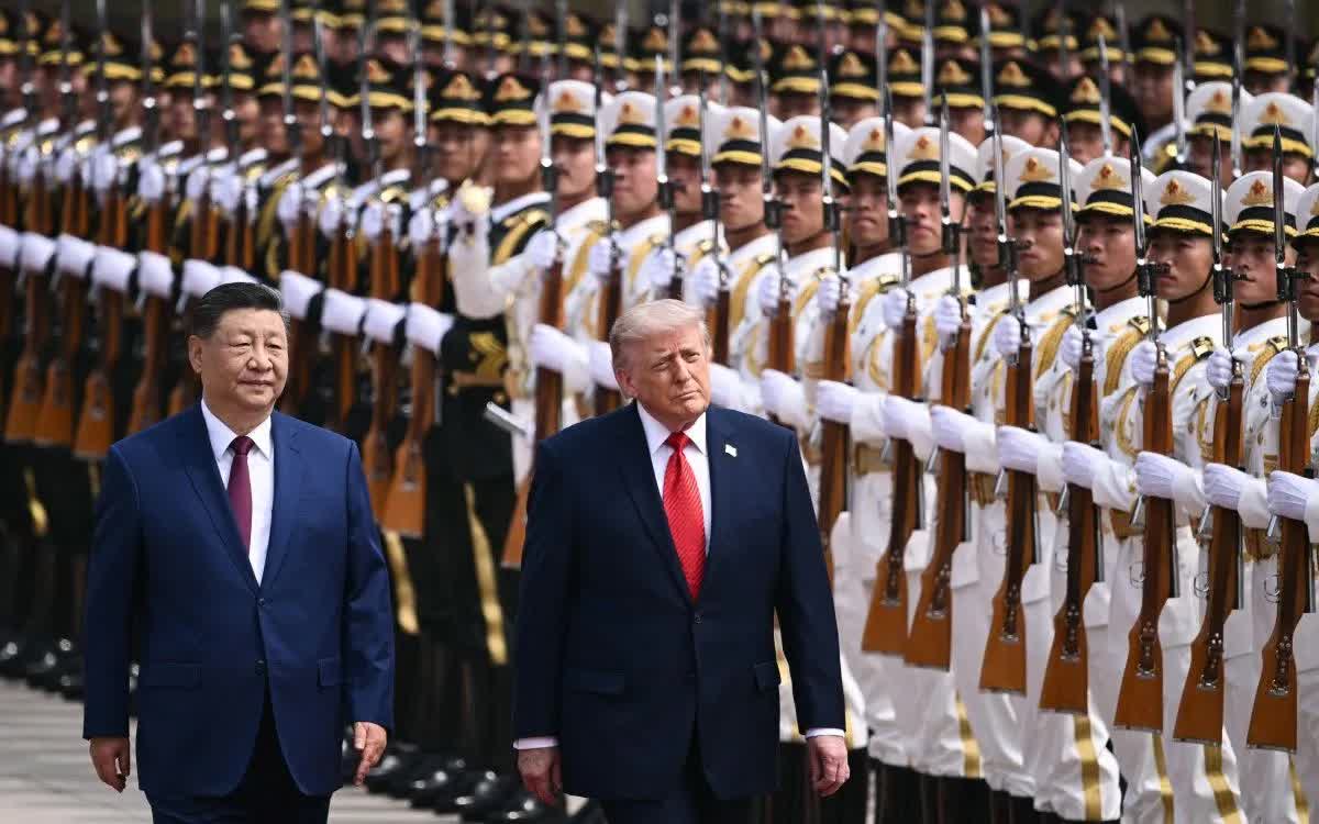 Trung Quốc tổ chức trọng thể lễ đón chính thức Tổng thống Donald Trump - Ảnh 1.