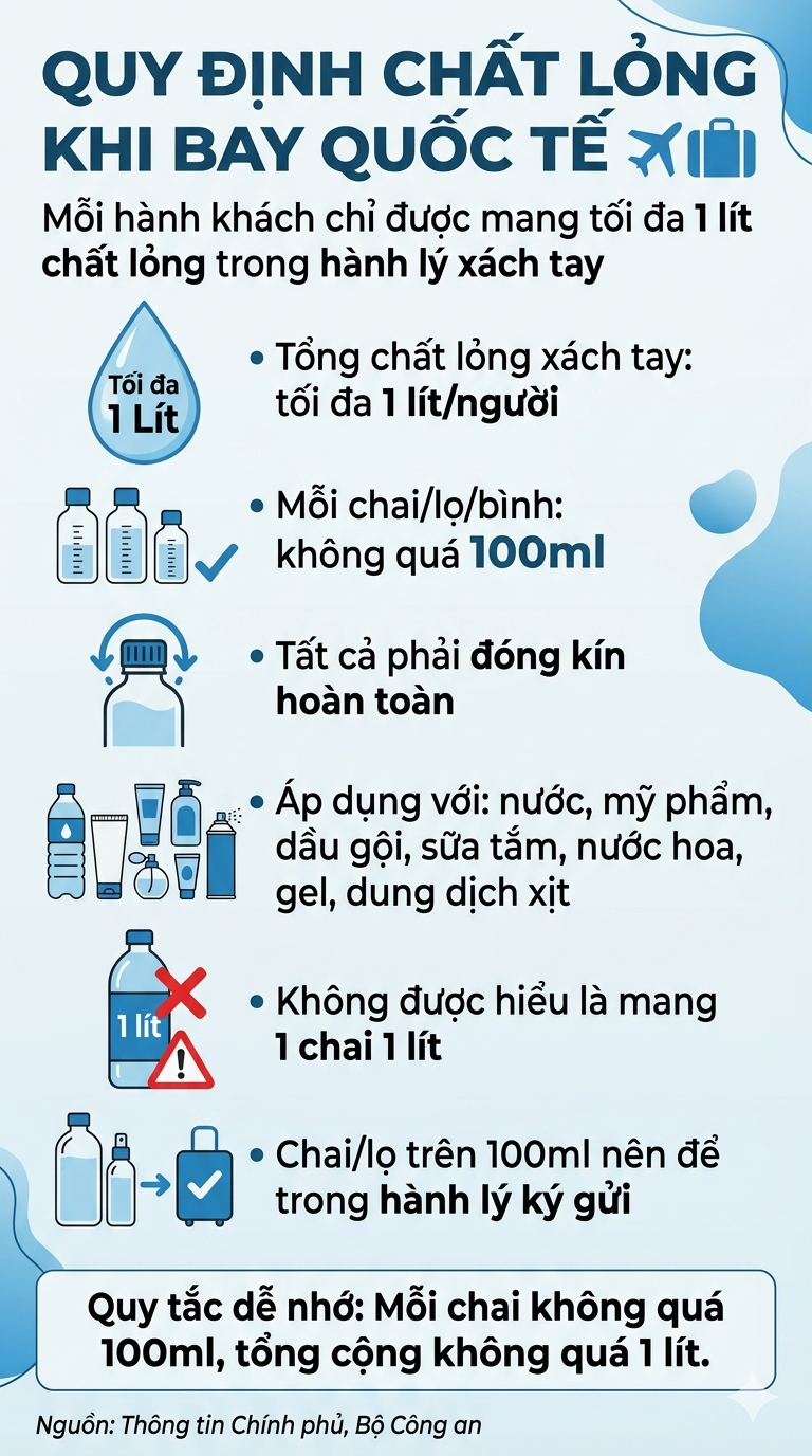 Thông tin Chính phủ nhắc nhở toàn bộ người dân về 1 loại hành lý xách tay khi bay quốc tế - Ảnh 3.