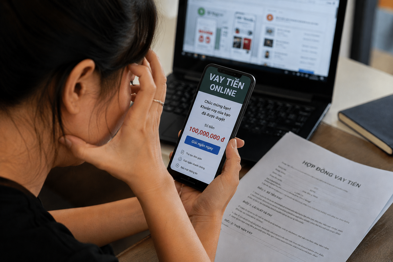 Bỗng dưng gánh nợ 100 triệu từ khoản vay ‘ma’, người phụ nữ vẫn phải trả đủ cả gốc và lãi- Ảnh 1. Bỗng dưng gánh nợ 100 triệu từ khoản vay ‘ma’, người phụ nữ vẫn phải trả đủ cả gốc và lãi- Ảnh 1.