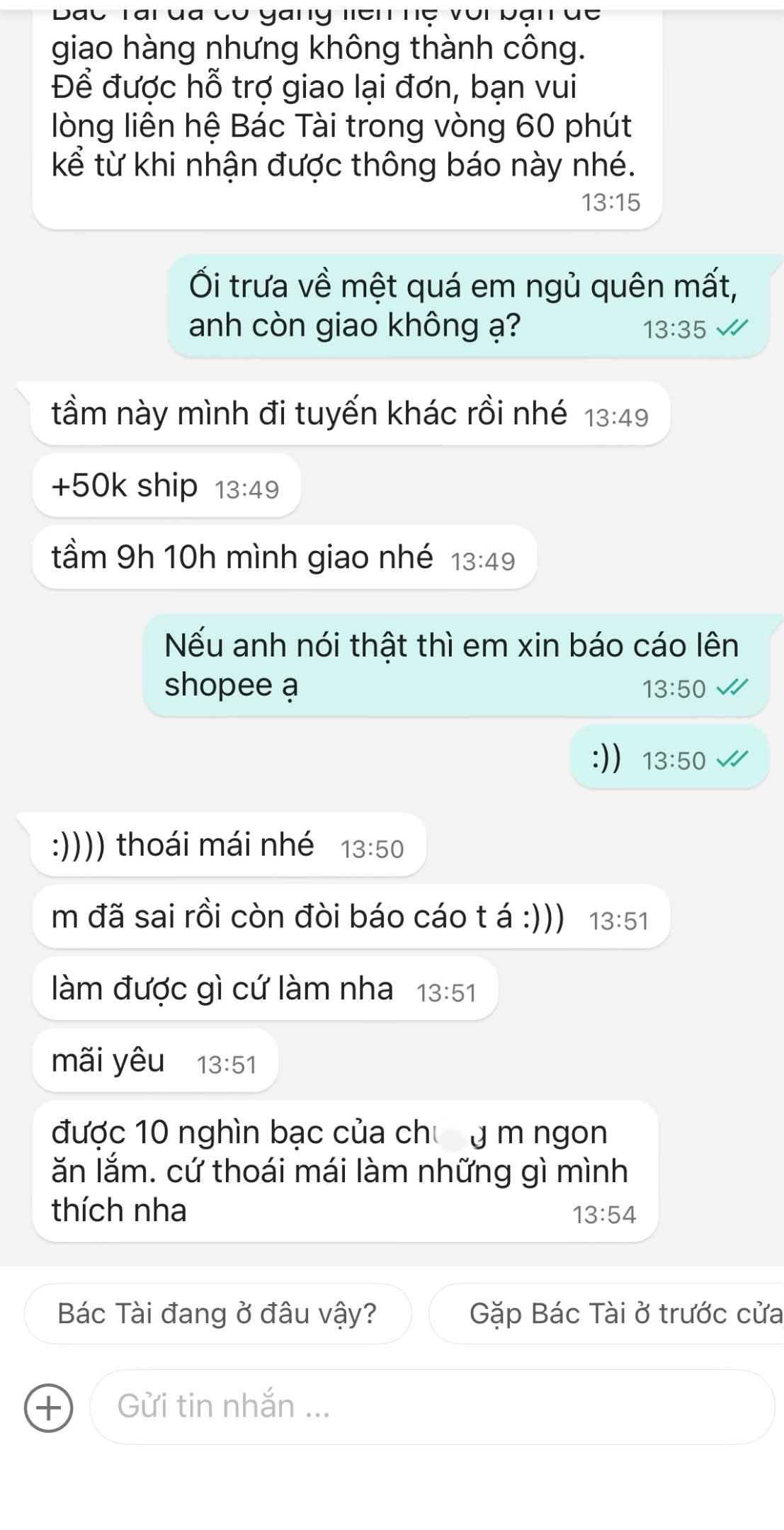 Viral nhất lúc này: Đặt đồ ăn rồi cài báo thức đi ngủ, ship đến sớm gọi không được, cô gái lên mạng hỏi đúng - sai - Ảnh 2. Viral nhất lúc này: Đặt đồ ăn rồi cài báo thức đi ngủ, ship đến sớm gọi không được, cô gái lên mạng hỏi đúng - sai - Ảnh 2.