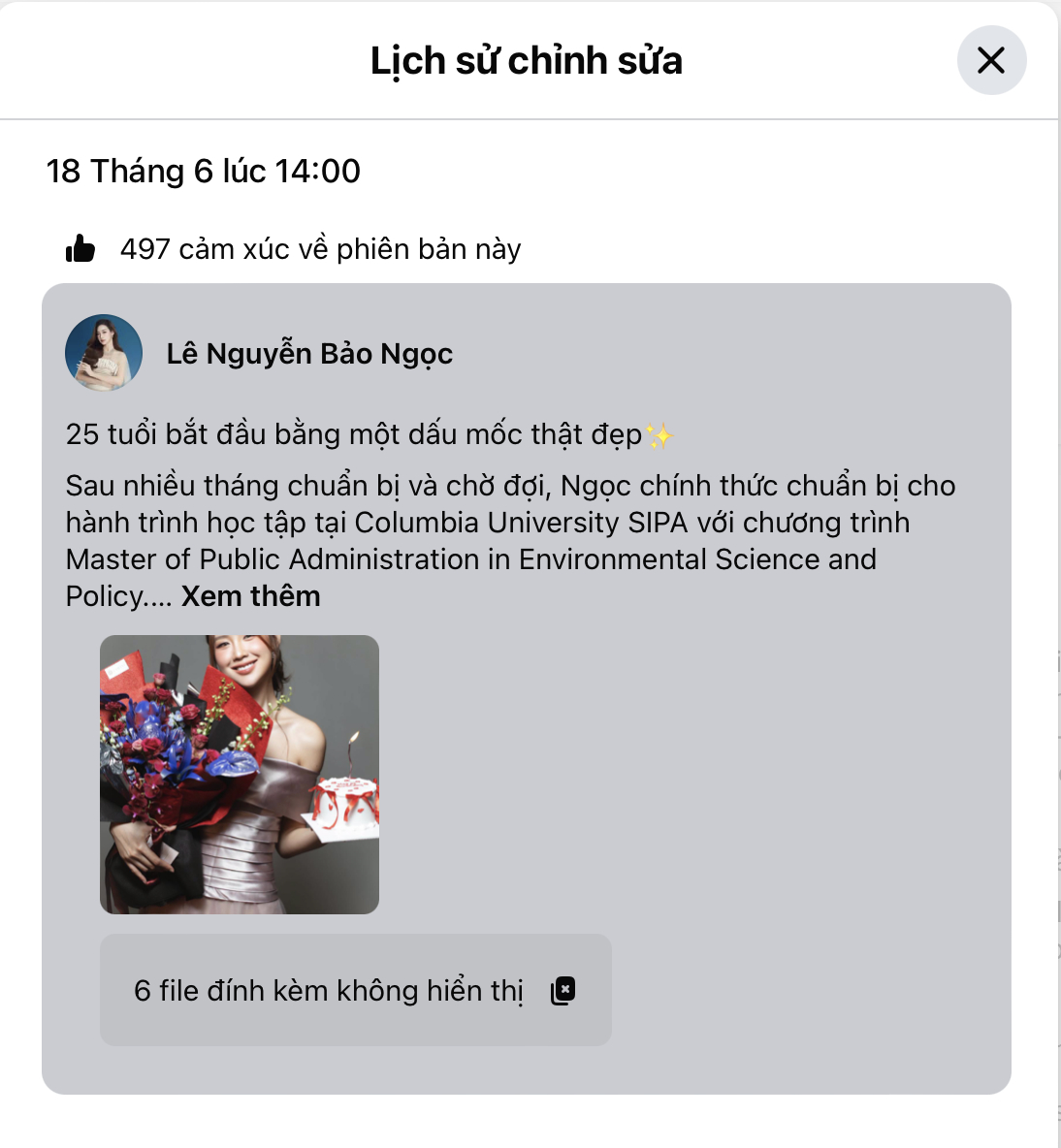 Bảo Ngọc chính thức đính chính vụ ‘phông bạt’ thư mời học thạc sĩ, một số chi tiết tiếp tục trở thành tâm điểm bàn luận - Ảnh 4. Bảo Ngọc chính thức đính chính vụ ‘phông bạt’ thư mời học thạc sĩ, một số chi tiết tiếp tục trở thành tâm điểm bàn luận - Ảnh 4.