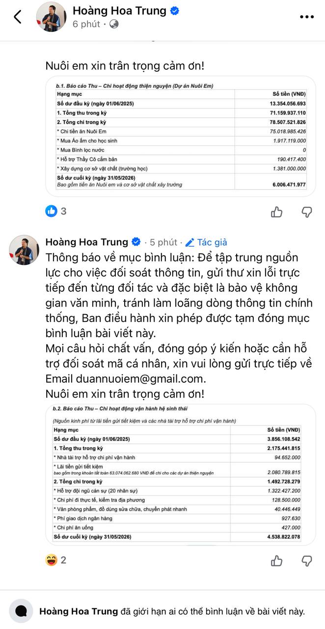 Sau gần nửa năm im lặng, Hoàng Hoa Trung lên tiếng xin lỗi về dự án Nuôi em - Ảnh 16.