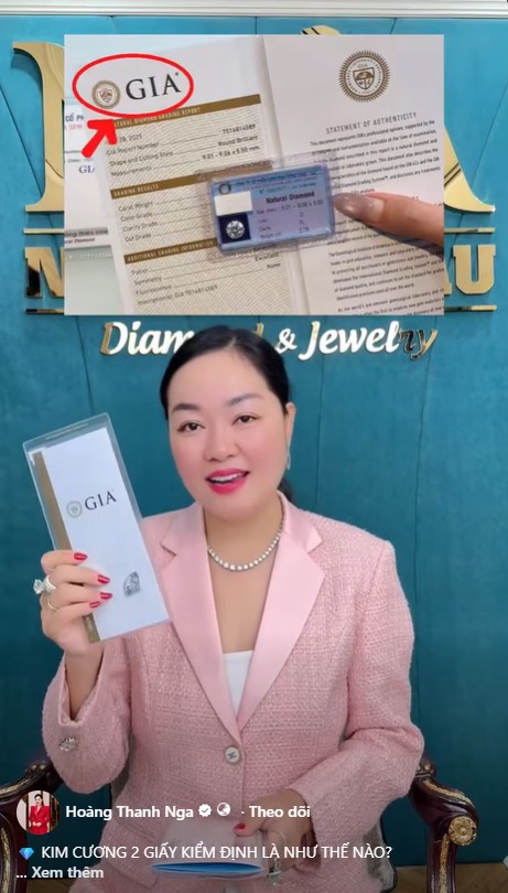Phát ngôn đáng chú ý của bà chủ Ngọc Châu Âu trước khi bị khởi tố, từng khuyên khách nên mua kim cương có '2 giấy kiểm định' - Ảnh 2. Phát ngôn đáng chú ý của bà chủ Ngọc Châu Âu trước khi bị khởi tố, từng khuyên khách nên mua kim cương có '2 giấy kiểm định' - Ảnh 2.