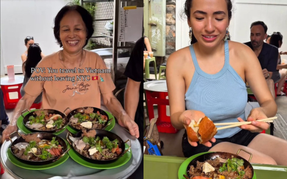 Nhìn cái bàn xếp, cái ghế nhựa trong hẻm ai mà ngờ đây lại là quán Việt ở New York, cho đến khi trả 730.000 cho phần bò né - Ảnh 5. Nhìn cái bàn xếp, cái ghế nhựa trong hẻm ai mà ngờ đây lại là quán Việt ở New York, cho đến khi trả 730.000 cho phần bò né - Ảnh 5.