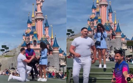 Màn cầu hôn trong mơ ở Disneyland Paris biến thành ‘ác mộng’ chỉ vì 21 giây: Disney phải lên tiếng xin lỗi - Ảnh 1. Màn cầu hôn trong mơ ở Disneyland Paris biến thành ‘ác mộng’ chỉ vì 21 giây: Disney phải lên tiếng xin lỗi - Ảnh 1.