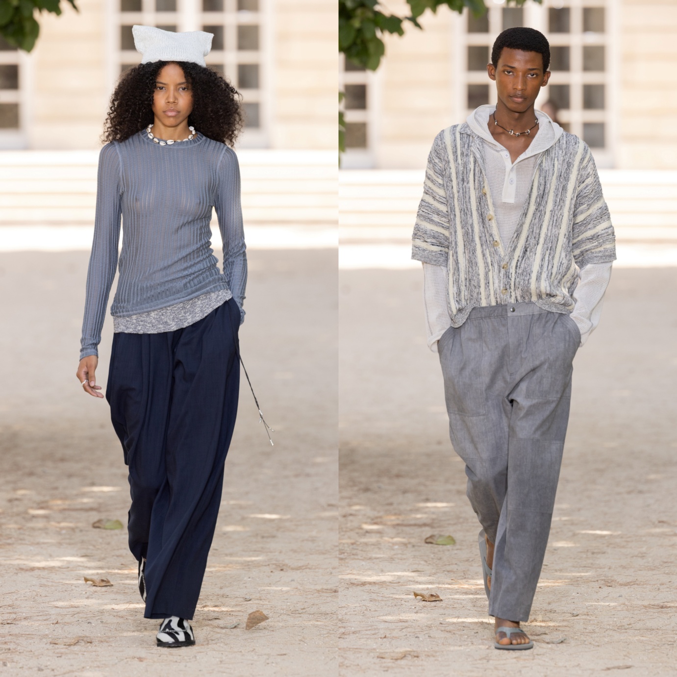 Maison kitsuné xuân hè 2027: thuỷ tính dịu dàng giữa ngày nắng gắt - Ảnh 5.