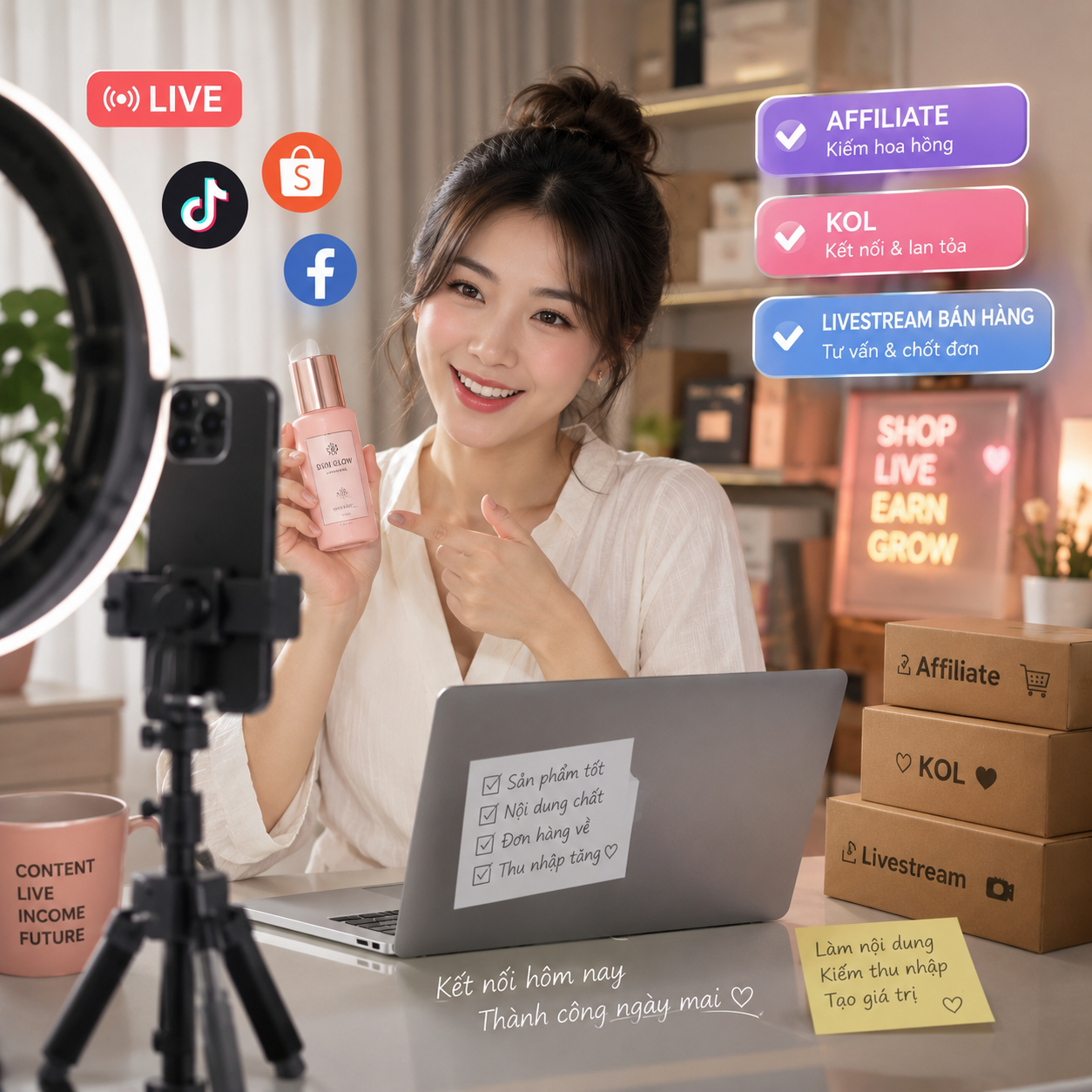 Đồng thời làm affiliate, KOL, người livestream bán hàng, nộp thuế thế nào? Cơ quan thuế giải đáp - Ảnh 1.