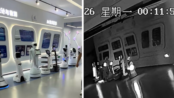 Robot tí hon "dụ" 12 robot lớn bỏ trốn khỏi phòng trưng bày lúc nửa đêm: Câu chuyện viral khiến cả Trung Quốc giật mình - Ảnh 3.