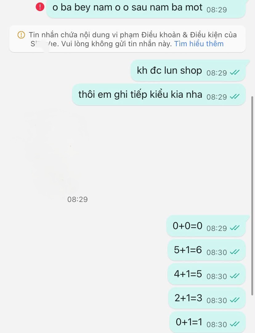 Từ bài thơ, nhạc thiếu nhi đến ‘mật mã’, nói lái: Chủ shop thương mại điện tử nghĩ đủ cách ‘lách luật’ gửi số điện thoại cho khách - Ảnh 4.