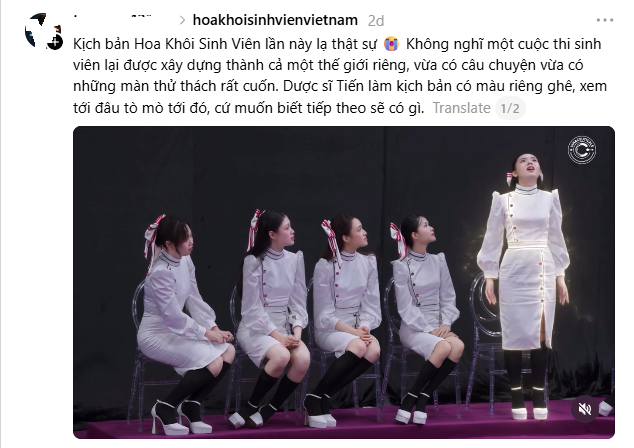 Thi hoa khôi mà như