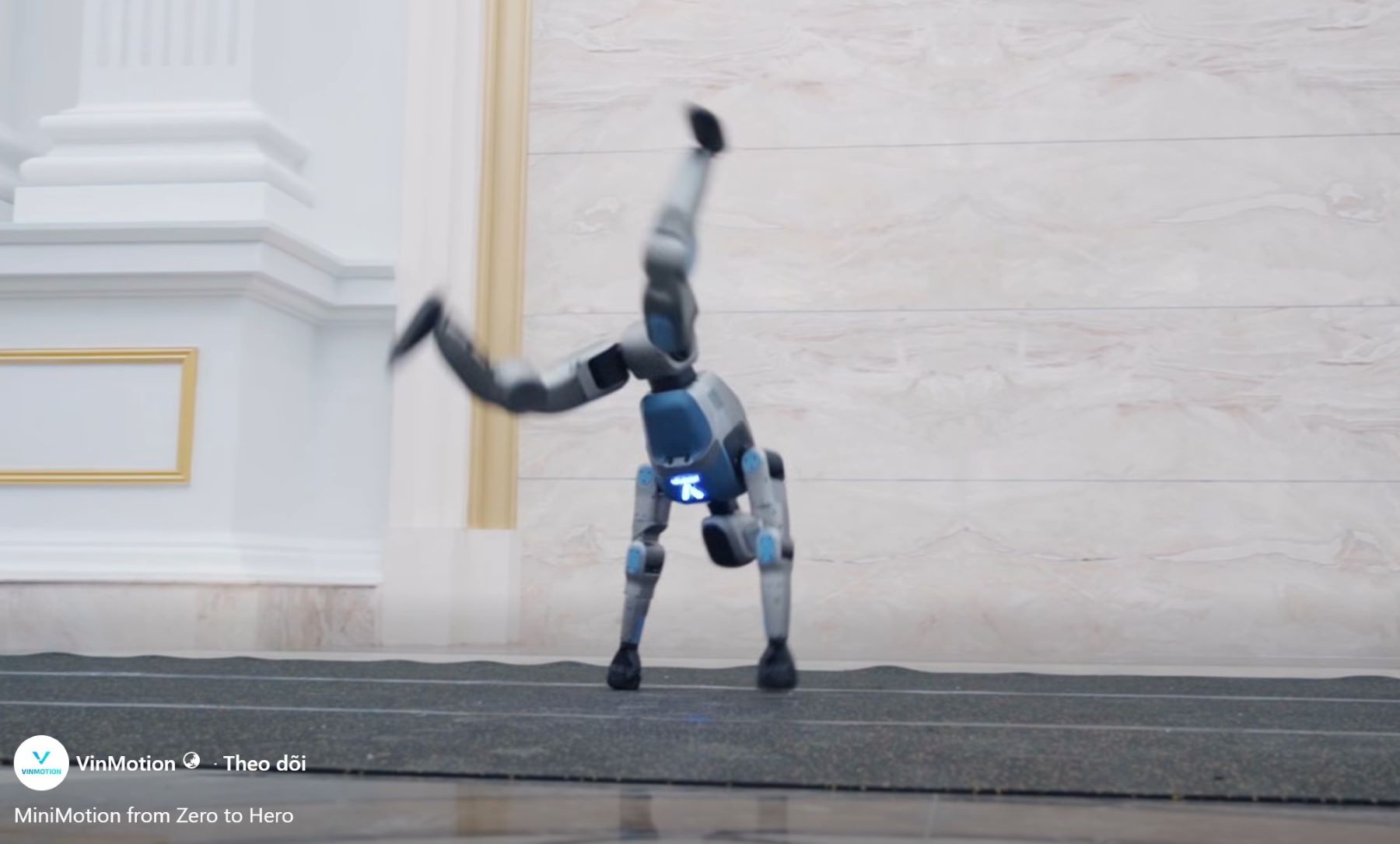 Tỷ phú Phạm Nhật Vượng giới thiệu robot MiniMotion với khả năng nhào lộn và chịu tải 85kg - Ảnh 4. Tỷ phú Phạm Nhật Vượng giới thiệu robot MiniMotion với khả năng nhào lộn và chịu tải 85kg - Ảnh 4.