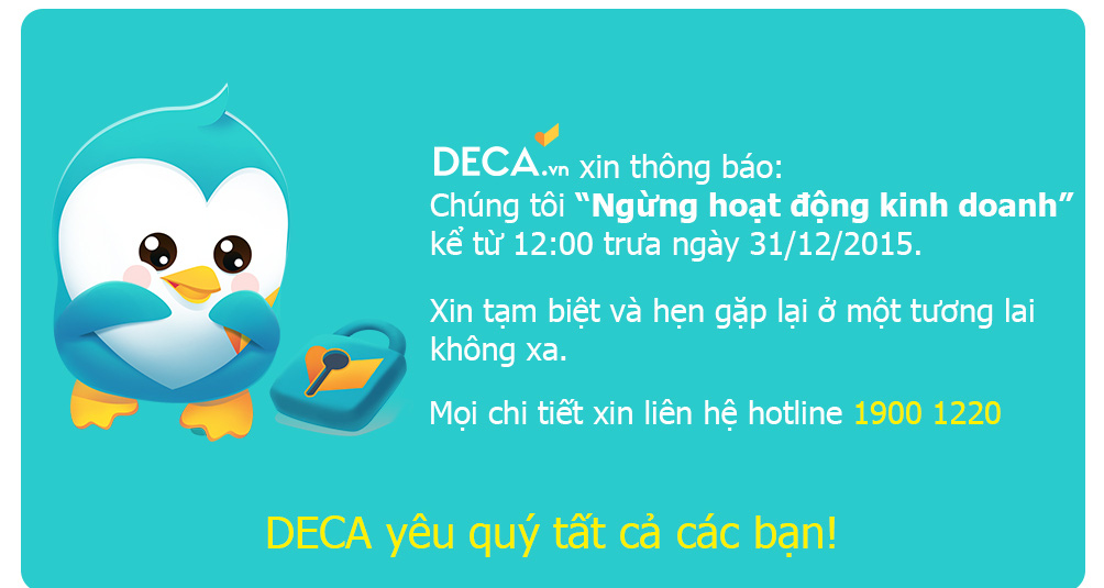 Vì sao Deca.vn đóng cửa?