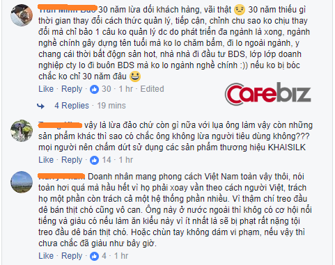 Người tiêu dùng phản ứng thế nào khi doanh nhân Hoàng Khải thừa nhận bán lụa “Made in China” suốt 30 năm? - Ảnh 4.