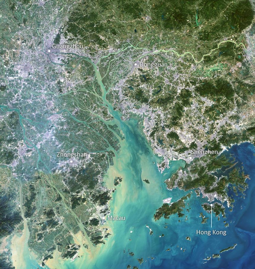 Дельта жемчужной реки. Pearl River Delta Китай. Pearl Delta. Дельта жемчужной реки фото.