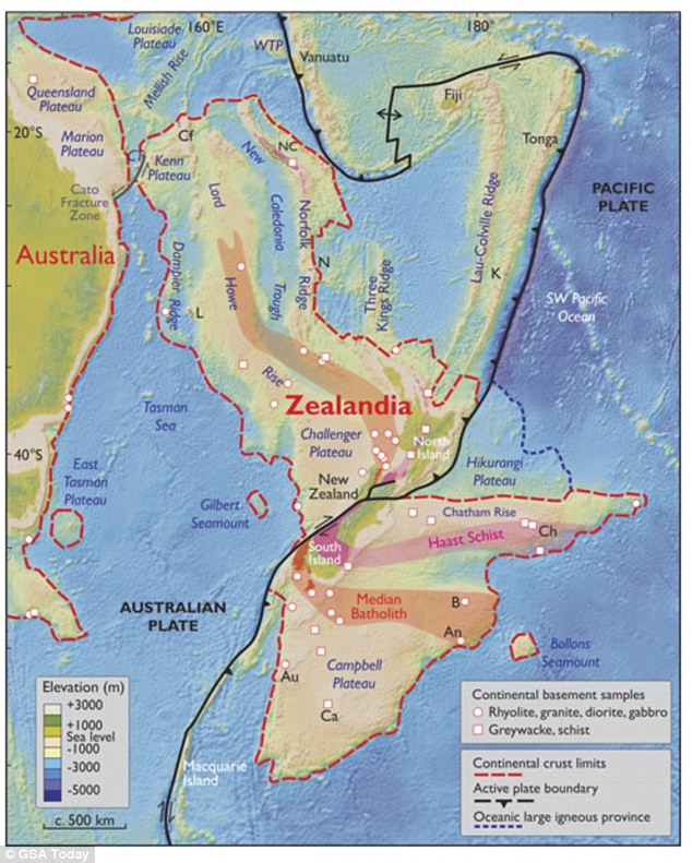 
Vị trí của Zealandia
