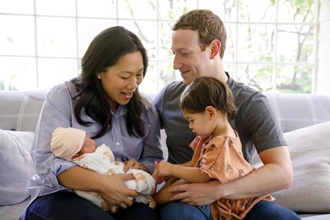 Gia đình nhỏ của ông chủ Facebook