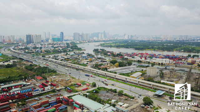  Tuyến Metro số 1 Bến Thành - Suối Tiên nhìn từ trên cao  - Ảnh 1.