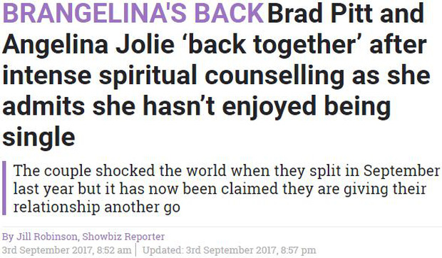 Sốc: Đây mới là sự thật về cuộc tái hợp thế kỷ của Angelina Jolie và Brad Pitt?  - Ảnh 1.