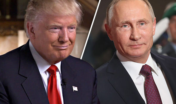 Thủ tướng Đức không hề khuất phục trước những biểu tượng sức mạnh như tổng thống Mỹ Donald Trump (trái) hay tổng thống Nga Vladimir Putin (phải)
