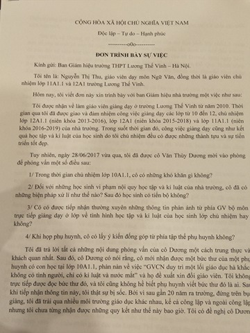 Giáo viên trường Lương Thế Vinh nói gì khi bị tố “giáo dục không có tình người? - Ảnh 1.