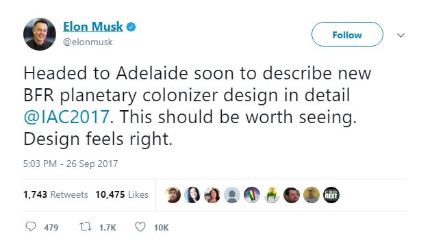 Chưa đầy một tiếng nữa, Musk sẽ cập nhật về kế hoạch chinh phục Sao Hỏa của ông. Hãy xem ngay tại đây! - Ảnh 2.